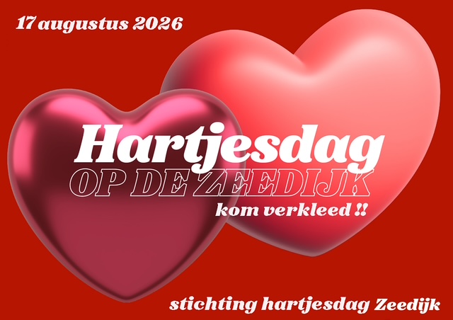Hartjesdag 2026 17 augustus De Zeedijk